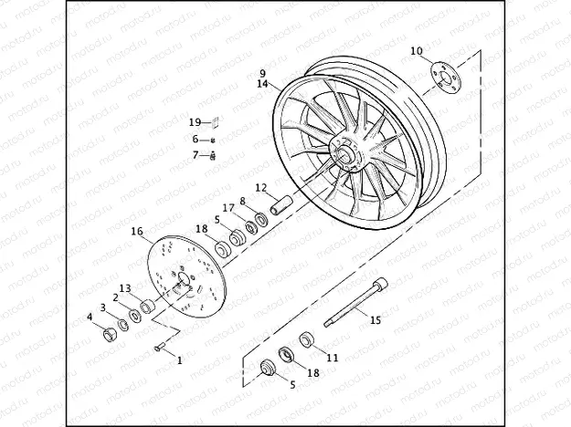 FRONT WHEEL - CAST