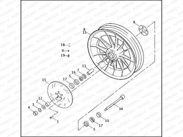 FRONT WHEEL - CAST