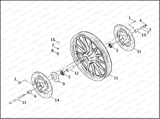 FRONT WHEEL - CAST