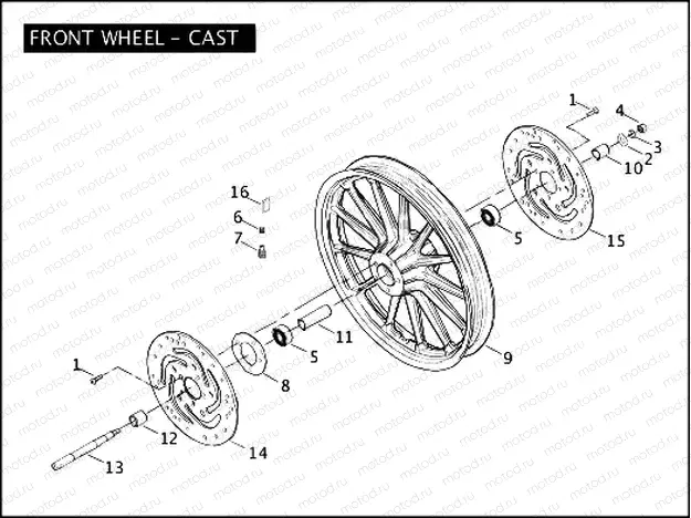 FRONT WHEEL - CAST
