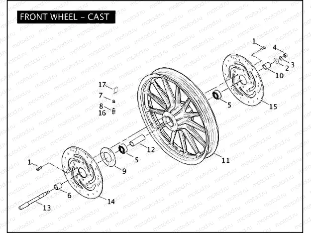FRONT WHEEL - CAST