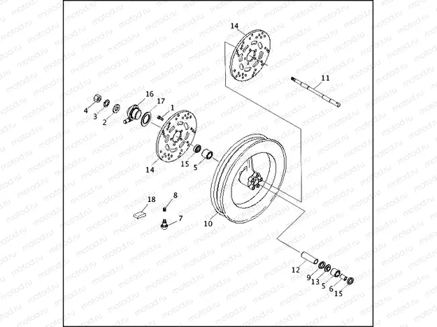 FRONT WHEEL - FLHTP