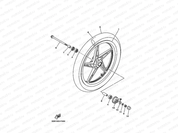 FRONT WHEEL FOR SPOKE WHEEL