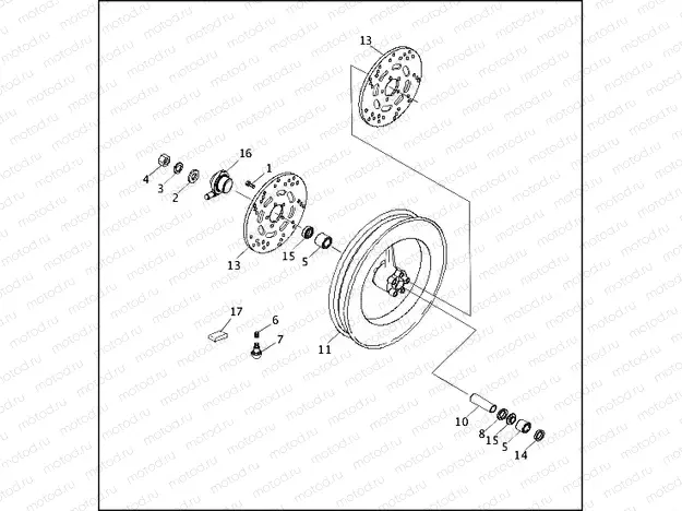 FRONT WHEEL - FXRP
