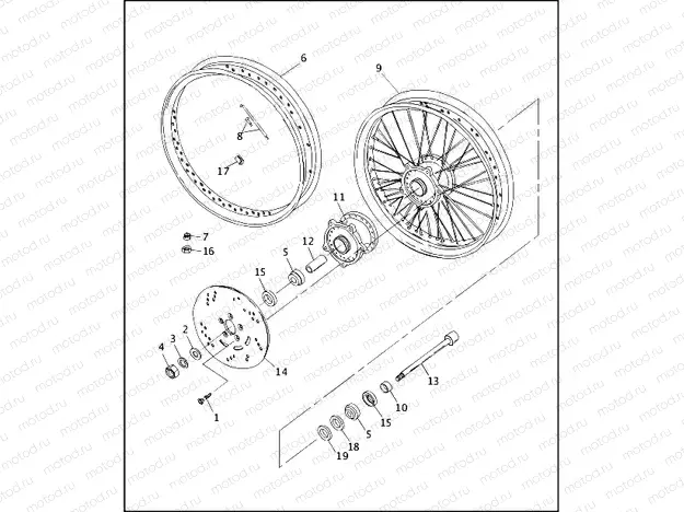 FRONT WHEEL - LACED