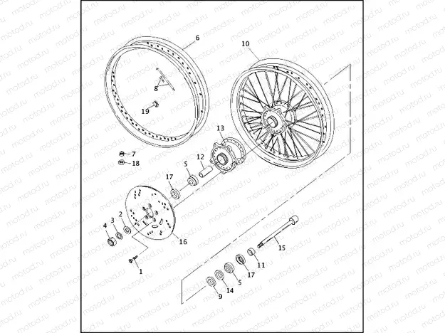 FRONT WHEEL - LACED