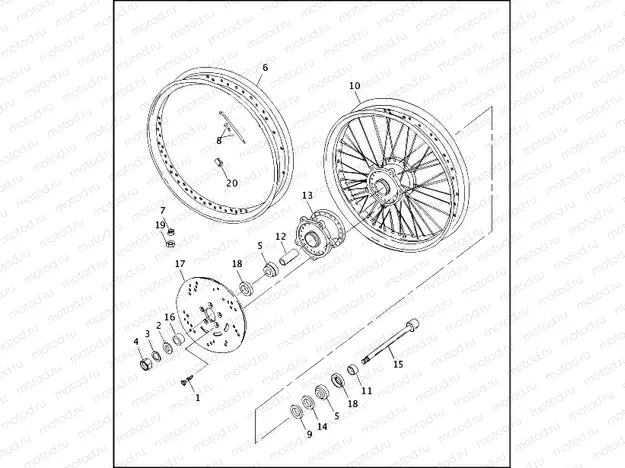 FRONT WHEEL - LACED