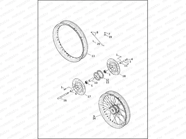 FRONT WHEEL - LACED