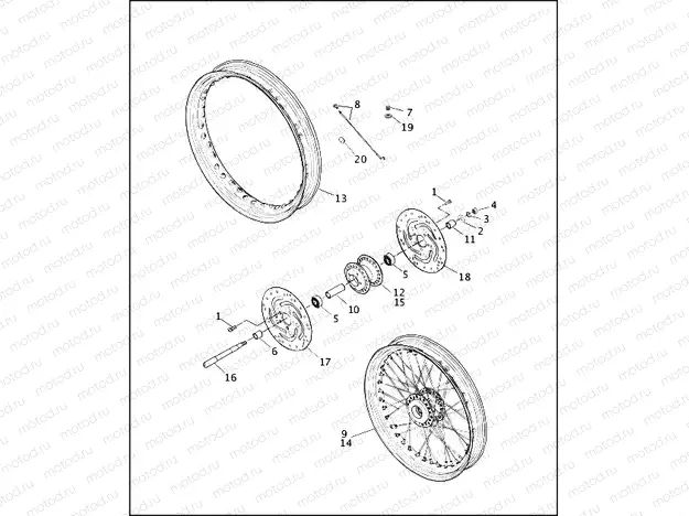 FRONT WHEEL - LACED