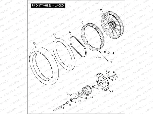 FRONT WHEEL - LACED