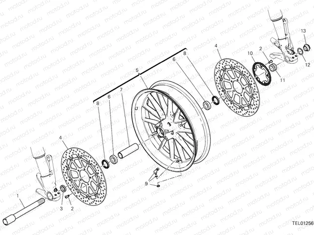 FRONT WHEEL [MOD:DVL1260]