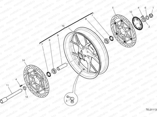 FRONT WHEEL [MOD:MS1260SA]