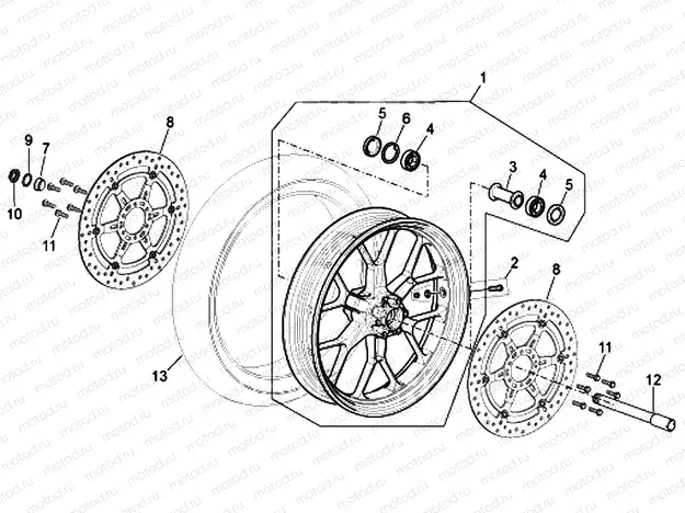 Front wheel R version