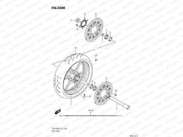 FRONT WHEEL (RZ)