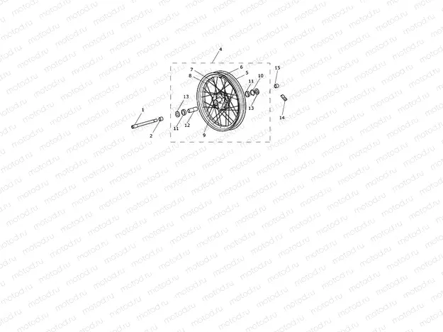 Front Wheel Spoked