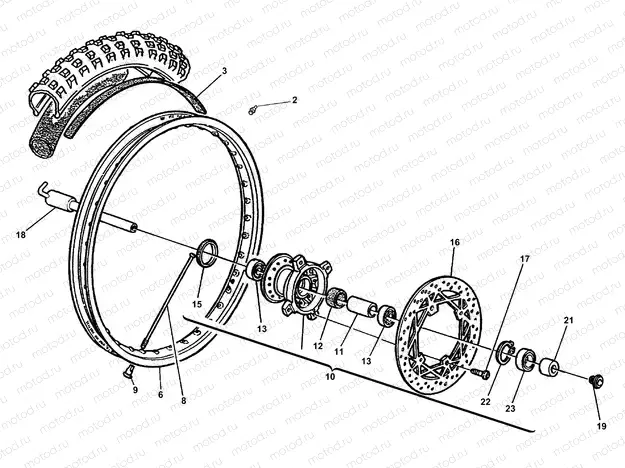 FRONT WHEEL (TE)