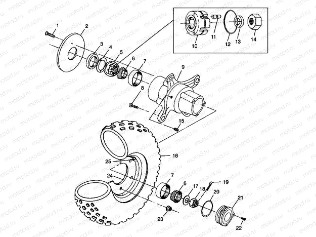 FRONT WHEEL - W98CH50A (4945714571b008) | FRONT WHEEL - W98CH50A (4945714571b008)