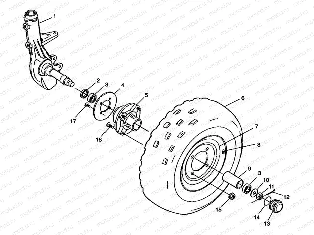 FRONT WHEEL XPRESS 300 W98CA28C (4945364536B004) | FRONT WHEEL XPRESS 300 W98CA28C (4945364536B004)