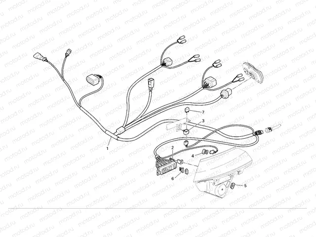 Front wiring