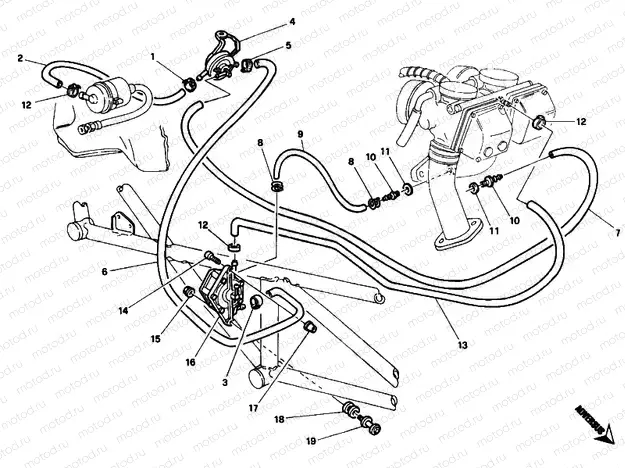 FUEL PUMP DM 006830 » INTAKE, CARBURETTOR