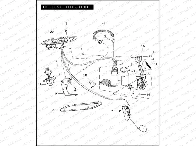 FUEL PUMP - FLHP & FLHPE