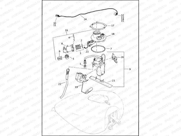 FUEL PUMP - FLHT, FLHTCU, FLHTK, FLHTKL, FLHX, FLHXS, FLTRU, FLTRX AND FLTRXS (2 OF 2)