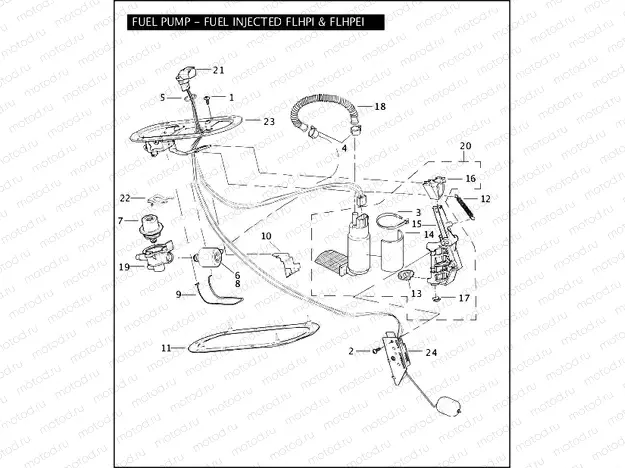 FUEL PUMP - FUEL INJECTED FLHPI & FLHPEI