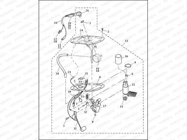 FUEL PUMP, FUEL INJECTED - FLHRI & FLHRCI