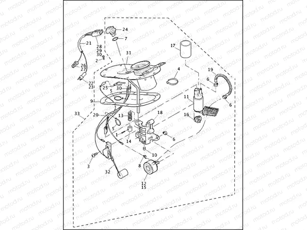FUEL PUMP, FUEL INJECTED - FLHTCUI, FLHTCI & FLTRI