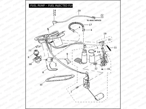 FUEL PUMP - FUEL INJECTED FLHTPI
