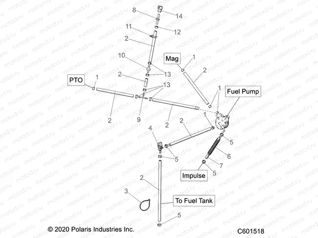 FUEL SYSTEM | FUEL SYSTEM, FUEL PUMP and FUEL LINES - S22CED5TSL/TSU (C601518)