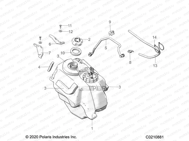 FUEL SYSTEM | FUEL SYSTEM, FUEL TANK ASM. - A23SEA57F1/T57C1/C2/F1 (C0210881)
