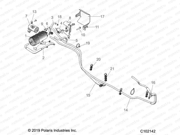 FUEL SYSTEM | FUEL SYSTEM, FUEL TANK ASM., EVAP - A22SJE57BX (C102142)