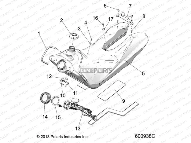 FUEL SYSTEM | FUEL SYSTEM, FUEL TANK ASM. - S20EDP8RS/8REM ALL OPTIONS (600938C)