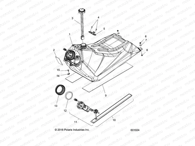 FUEL SYSTEM | FUEL SYSTEM, FUEL TANK ASM. - S20EFT8R/EFN8R ALL OPTIONS (601024)