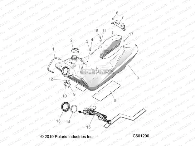 FUEL SYSTEM | FUEL SYSTEM, FUEL TANK ASM. - S21DDL6PS ALL OPTIONS (C601200)