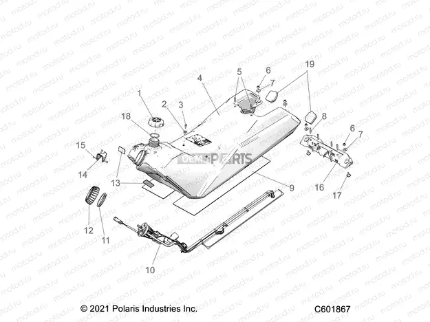 FUEL SYSTEM | FUEL SYSTEM, FUEL TANK ASM. - S23TLF6RSL (C601867)