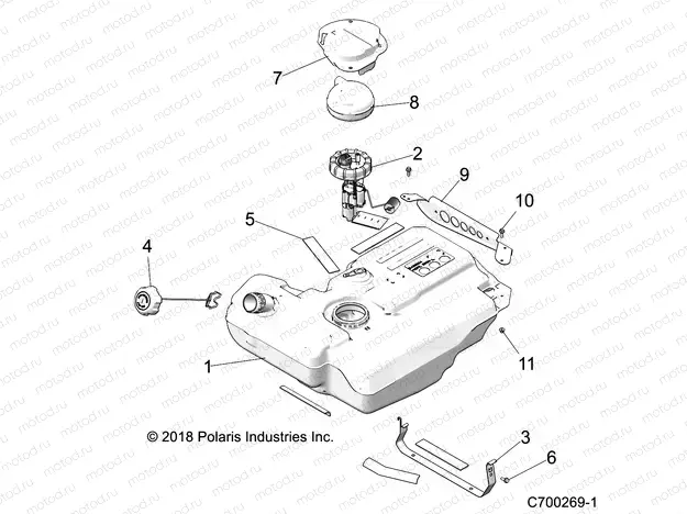 FUEL SYSTEM | FUEL SYSTEM, FUEL TANK - Z22NAS99CZ (C700269-1)