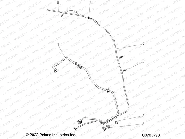 FUEL SYSTEM | FUEL SYSTEM, LINES, STD. - Z22RAD92AB/AK (C0705798)