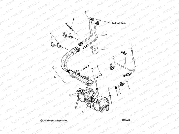 FUEL SYSTEM | FUEL SYSTEM, RAIL, LINES and THROTTLE BODY - S20EFK6PS/6PEB (601336)