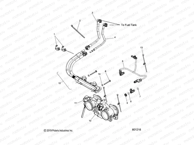 FUEL SYSTEM | FUEL SYSTEM, RAIL, LINES and THROTTLE BODY - S21DDL6PS ALL OPTIONS (601218)