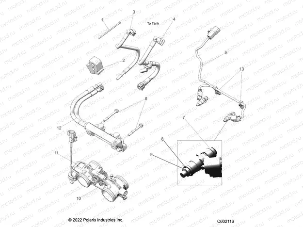 FUEL SYSTEM | FUEL SYSTEM, RAIL, LINES and THROTTLE BODY - S23TDH6RS (C602116)