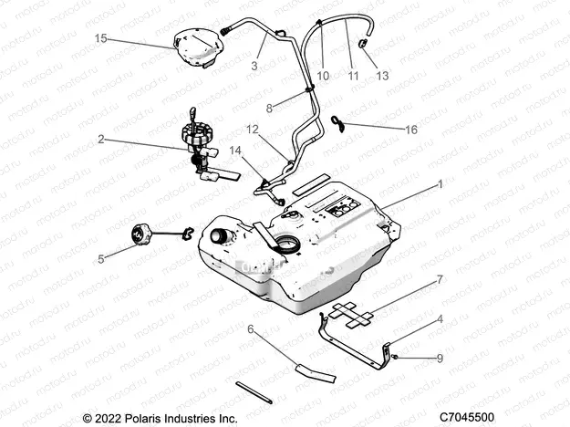 FUEL SYSTEM | FUEL SYSTEM, TANK - Z22ASK99A4/B4/ASV99A4 (C7045500)