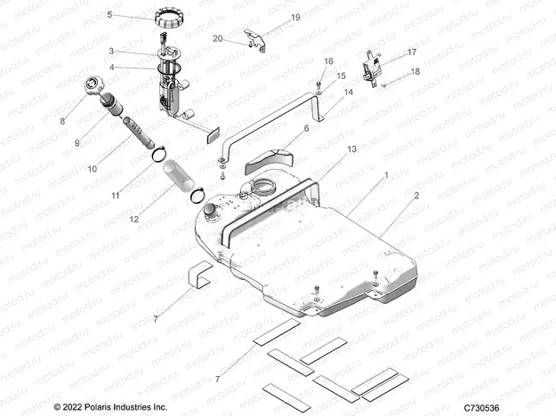 FUEL SYSTEM | FUEL SYSTEM, TANK - Z23RAE92A/92B (C730536)