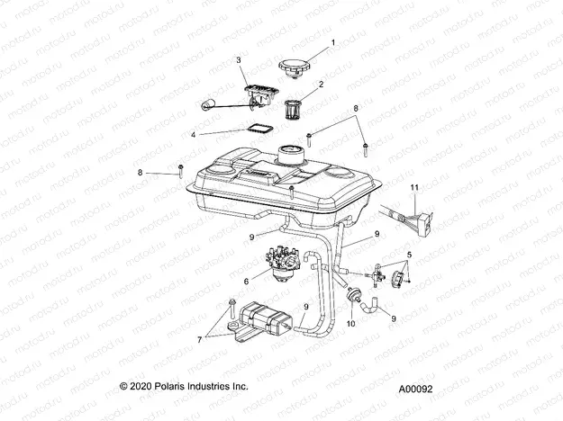 FUEL SYSTEM - P20GDGENA (A00092) | FUEL SYSTEM - P20GDGENA (A00092)