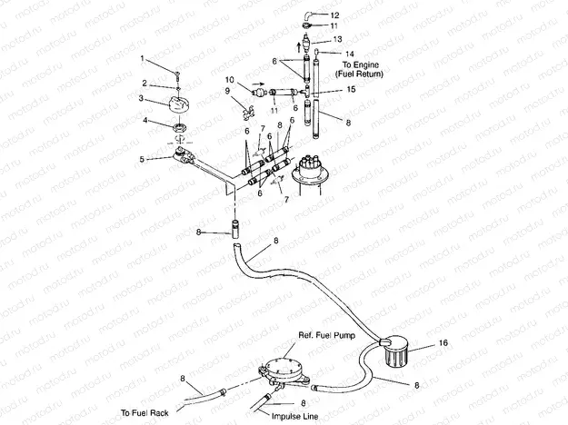 FUEL SYSTEM SL 650 B954058 (4930483048A010) | FUEL SYSTEM SL 650 B954058 (4930483048A010)