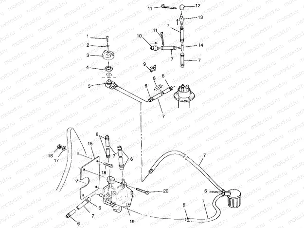 FUEL SYSTEM SLX 780 B954287 (4933953395A010) | FUEL SYSTEM SLX 780 B954287 (4933953395A010)
