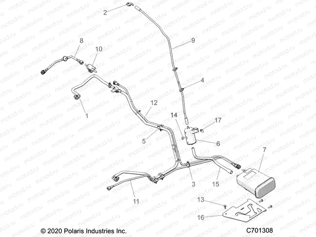 FUEL SYSTEMS | FUEL SYSTEMS, FUEL LINES, EVAP - Z23GAD92B (C701308)
