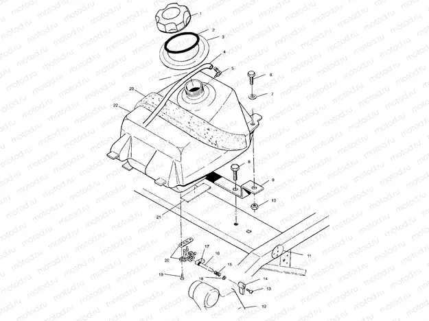 FUEL TANK - A01BA25CA (4963666366A010) | FUEL TANK - A01BA25CA (4963666366A010)