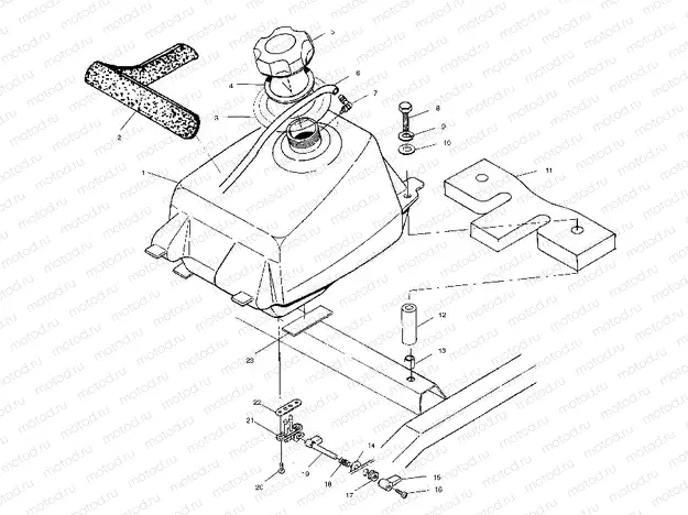 FUEL TANK - A02BA50AA/AB (4969976997A10) | FUEL TANK - A02BA50AA/AB (4969976997A10)
